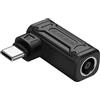 SinLoon PD 140 W DC6037 a tipo C adattatore di ricarica di alimentazione DC 6,0 mm x 3,7 mm femmina (6,0 x 0,6 mm) ingresso a connettore USB C maschio con chip di identificazione automatica PD, per