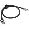 Sxhlseller Cavo USB C a 90 Gradi per Steam Deck, Cavo USB C Ad Angolo Retto a Forma di L 10 Gbps, Compatibile con Dispositivi di Tipo C, Cavo di Ricarica Rapida PD100W Supporta 4K 60Hz per (50 cm)