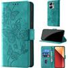 CaseGla Cover per Xiaomi Redmi Note 13 Pro 4G / Poco M6 Pro 4G [Blocco RFID] Custodia Portafoglio Premium Pelle PU Wallet Case Flip Libro con Porta Carte Slot Supporto, Turchese