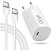 Leikedun Caricabatterie USB C da 90 W per Xiaomi 15 Ultra, 15 Pro, 14T, 14, 13T, 13 Ultra, USB C, alimentatore di rete rapido per Redmi Note 14 13 12 Poco X7 M7 Pro M6, con cavo di ricarica 1M 6A tipo C