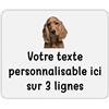 Mygoodprice Tappetino per mouse rettangolare, motivo: Pictogramme Cocker con testo personalizzabile