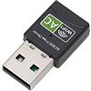Denash Adattatore WiFi USB Dual Band da 600 Mbps, Adattatore di Rete WiFi Realtek8811CU Drive per 10, PC, Laptop con modalità AP, per Router WiFi