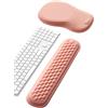 MEATANTY Tappetino per mouse con cuscino in gel, Mousepad ergonomico con supporto per polso [Sollievo dal dolore] [Postura sana] [Memory foam] [Delicato sulla pelle] [Antiscivolo] Supporto per polso