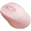 YBNKKUXKN Mouse wireless 2.4G Dual-mode Dispositivo di puntamento for computer ricaricabile silenzioso con ricevitore USB Mouse cordless portatile(Roze)