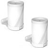 Aokicase Stander Compatible with TP Link Deco BE63 / BE65 Mesh WiFi 7 System - Simple and Robust Wall Mount Stand Mount TP Link Deco BE63 / BE65 Holder with Cable Management (White, 2 Pieces)