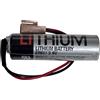 HIGHAKKU Batteria di ricambio ER6V/3.6V compatibile con sistema M70 M60 ER6VC119A ER6V119B programmabile Logic Controller con spina marrone