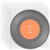 EJRUP 100 Pezzi Piazza Buste Vinili 33 Giri, Protezione Antistatica per Dischi Vinile, Vinyl Sleeves Trasparenti, Custodie Plastiche per Vinili da 12 Pollici