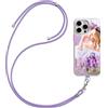 LQGBFCLK Cover Personalizzata con Cordino per iPhone 11, Custodia Personalizzata con Foto Immagine e Testo, Custodia con Laccio Collana Personalizzate TPU Custom Case (Multicolore)