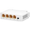 Ztyuav Extender PoE Gigabit a 4 porte 1 in 3 Out-IEEE 802.3af/at, 30 W in uscita 24 W Ripetitore PoE 10/100/1000 Mbps, Vlan ed estensione fino a 100 m, Din-Rail e montaggio a parete Interruttore
