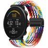 GIOPUEY Cinturini Magnetica Compatibile con Polar Vantage M, Cinturino in Morbido Nylon Intrecciato [Unisex] [Traspirante] - Colourful-B