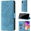 CaseGla Cover per Samsung Galaxy A70, Azzurro | Blocco RFID, Portafoglio Pelle PU, Flip Libro, Porta Carte, Magnetica Libretto, Antiurto Protezione Completa