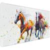 Xieazgsn Tappetino Mouse XXL Colore Tappetino Mouse Gaming 900x400x4mm Tappetino per Mouse cavallo,Tappeto Scrivania Impermeabile,Base in Gomma Antiscivolo,Bordi Cuciti,Mousepad per Ufficio e Gaming Regalo