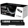 ULUCAN Cartuccia Toner Nero C230/C235 per Stampante per Xerox C230 C235 Ad Alta Resa 3000 Pagine, Senza Chip, Sostituzione 006R04383,Black-1 Pack