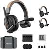 Accsoon Como SE Wireless Intercom Headset System, 2,4 GHz Full Duplex, portata 1312ft/400 m, antenna esterna, ENC, durata della batteria 30+ ore, 1 auricolare per PC e 2PC remoto