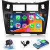 Hodozzy 2GB 64GB Android Autoradio per Toyota Yaris/Vizi 2005-2011 Radio con Wireless Carplay Android Auto, 9 Pollici Touch Screen Auto Stereo GPS Navigatore, Bluetooth, WiFi, FM RDS Radio, BT/DSP