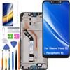 HLYGZX Schermo LCD per Xiaomi Poco F1 / Pocophone F1, schermo di ricambio M1805E10A, kit di riparazione (nero con cornice)