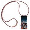 Verco Cover con Cordino compatibile con Samsung Galaxy S7 Edge, Laccio Case Custodia per Il Collo per Samsung S7 Edge Astuccio silicone con Cinturino - Camouflage Rosso