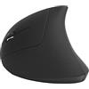 CCYLEZ Mouse Sinistro Ricaricabile, Mouse Verticale Ergonomico Bluetooth o Mini-ricevitore USB Unificante da 2,4 GHz, Ottico 800/1200/1600 DPI per Laptop, MacOS, PC, (Mouse per mano sinistra)