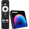 GREVA 8K Android TV Box 13.0 Android Box 2GB RAM 16GB ROM RK3528 Chipset Supporto 2.4G/5G Dual-Band WiFi 6 BT5.0 USB 3.0 10/100M Ethernet LAN 3D HD Smart TV Box Bluetooth, Internet TV Box
