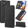 Phoona Cover per Samsung Galaxy A14 5G/4G con 1 Vetro Temperato, Custodia Portafoglio Pelle PU Alta Qualità [Blocco Rfid][Antiurto][Magnetica][Porta Carte][Funzione Supporto] Libro Case Nero