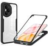 RonRun Cover per Honor 400 Pro, 360 Gradi Antiurto Custodia con Protezione Schermo Integrata Trasparente Rugged TPU Bumper Doppia Protettiva Cover per Honor 400 Pro - Nero