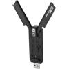 Denash Adattatore USB -WiFi 2.4G 5G Dual Band 1800 Mbit/S USB 3.0 WLAN 6 per 10 11, Operazioni a Doppia Banda Connessione Stabile, Alta compatibilità per L'ufficio e L'uso Domestico