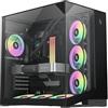 GAMEMAX NEX C56 VC Case gaming ATX mid-tower, vetro temperato panoramico, 4 ventole ARGB 120 mm preinstallate, USB-C, 2× USB 3.0, supporto radiatore 360 mm, compatibile RTX 4090 & RTX 5090
