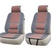 SCAR Set 2 Coprisedili Auto con Supporto Lombare - Traspiranti, Facili da Pulire, Universali per Sedili Anteriori - Massaggio Schiena - Rete Antiscivolo
