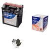 farbrothersonline COMPATIBILE CON SUZUKI 200 RV Van Van 2017 BATTERIA GIA' PRONTA ALL'USO TECNIUM YTX7L-BS BATTERIE 6 AMPERE 12 VOLT SPECIFICA PER MOTO SCOOTER 113X70X130
