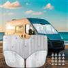 MJS Set di coperture termiche interne per parabrezza e finestrini compatibili con Fiat Ducato Citroen Jumper Peugeot Boxer 2006-2026 (3 pezzi) parabrezza termico per cabina camper parasole isolamento