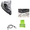 CLICK & GO COMPATIBILE CON KAWASAKI VN 900 CLASSIC TELO COPRIMOTO PER PARABREZZA E BAULETTO IMPERMEABILE FELPATO COPERTURA PER MOTO MAXIMOTO COVER IN PVC TG.XXL 295X110X140CM