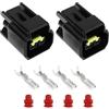 SG Store 2 set di connettori bobina d'accensione a 2 pin per moto, kit di riparazione, compatibile con Suzuki, compatibile con Yamaha
