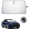 BIBIBO Compatibile con Audi A3 8Y 2021-2025 2026 protezione solare, protezione dai raggi UV, parabrezza anteriore, ombrellone auto, tessuto antipiega, interno parasole, parabrezza A3 8Y accessori
