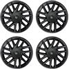 Fab.Labs Copricerchi Highland 18 pollici, modello 3, colore nero opaco, 4 pezzi