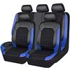 BFRDGE 9 Pezzi Auto Set Coprisedili per Ford Tourneo Courier 2024-2025, Protezione Sedili Anteriori e Posteriori Confortevole Traspirante Coprisedile,D