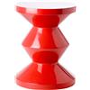 POLSPOTTEN - Sgabello Zig Zag - Rosso - Poliestere laccato - Designer Pols Potten Studio
