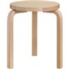 ARTEK - Sgabello L-leg - Legno naturale - Betulla lamellare - Designer Alvar Aalto