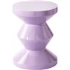 POLSPOTTEN - Sgabello Zig Zag - Viola - Poliestere laccato