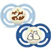Mam Perfect Notte Ciuccio simmetrico fosforescente 6 mesi e Plus x2