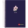 Miquelrius - Quaderno A6 a quadretti 5 mm, 120 fogli microperforati a 4 colori, carta opaca da 70 g/m², copertina in cartone extra rigido, spirale, senza fori, Spring
