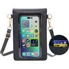 AnsTOP Piccole Borse a Tracolla per Donna, Borsa a Tracolla per Cellulare, Portafoglio con Nappe e 2 Cinturini, Donne