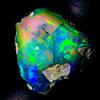 OPAL EMPIRE Opale Naturale, Gemma Di Opale Nero, Opale Di Fuoco Etiope Grezzo 17X16 Mm 20 Ct