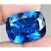 Gemscopious 29.95 CT Topazio Blu London Naturale Asterismo Rettangolare Cuscino AGSL