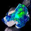 OPAL EMPIRE Fire Opal Grezzo Naturale Nero Opale Etiopico 8 Ct 17x11 mm, 1 Pz