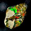 OPAL EMPIRE Black Fire Opal Grezzo Naturale Etiopico Pietra Gemma 7.40Ct 20x14 mm