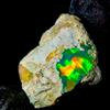 OPAL EMPIRE Opale Nero Naturale Gemma, Opale Abrasivo, Opale Etiope Grezzo 10 Ct 20x13 Mm