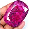 Gemscopious 585.00 CT Naturale Grande Rosso Rubino Certificato Earth-Mined Cuscino Cut Loose