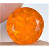 Naturale Arancione E Opale 9.30 KT Rotondo Certificato Non Scaldato Welo