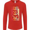 Gildan T-Shirt A Manica Lunga Per Il 25° Compleanno Di 25 Anni Livello Up Gaming