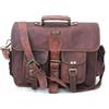 Fatto a mano Borsa Uomo Cartella Portadocumenti In Pelle Vera Marrone Fatto A Mano In India
